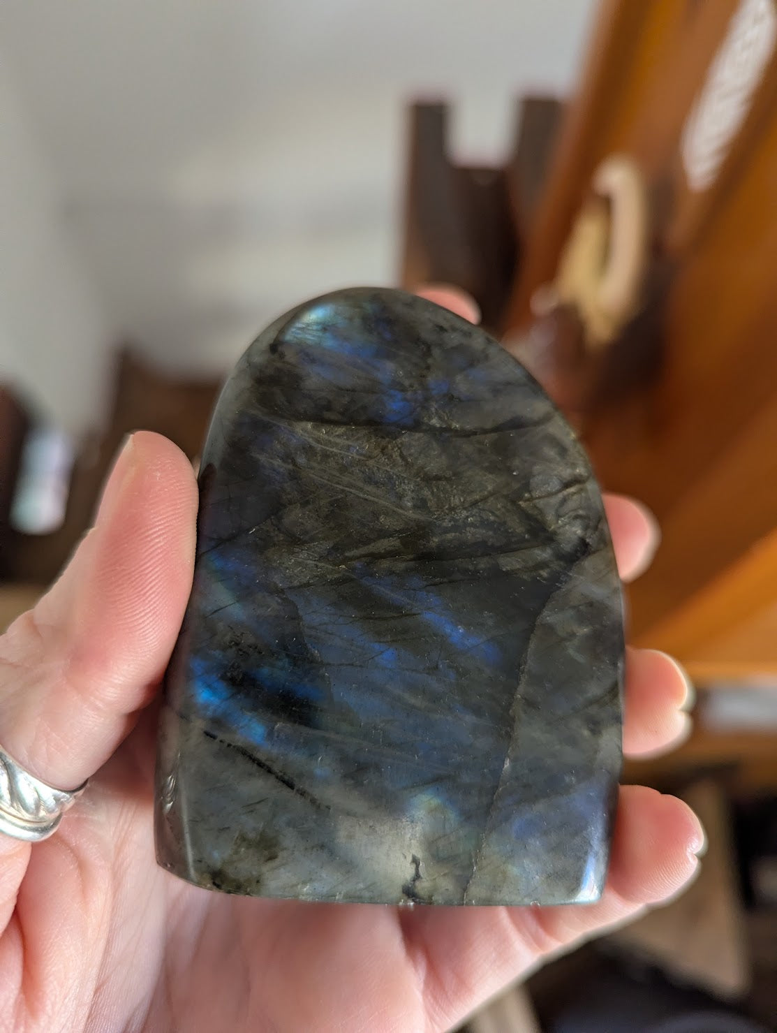 Medium Tumbled Flashy Labradorite Standing Forms (Various Options Available)