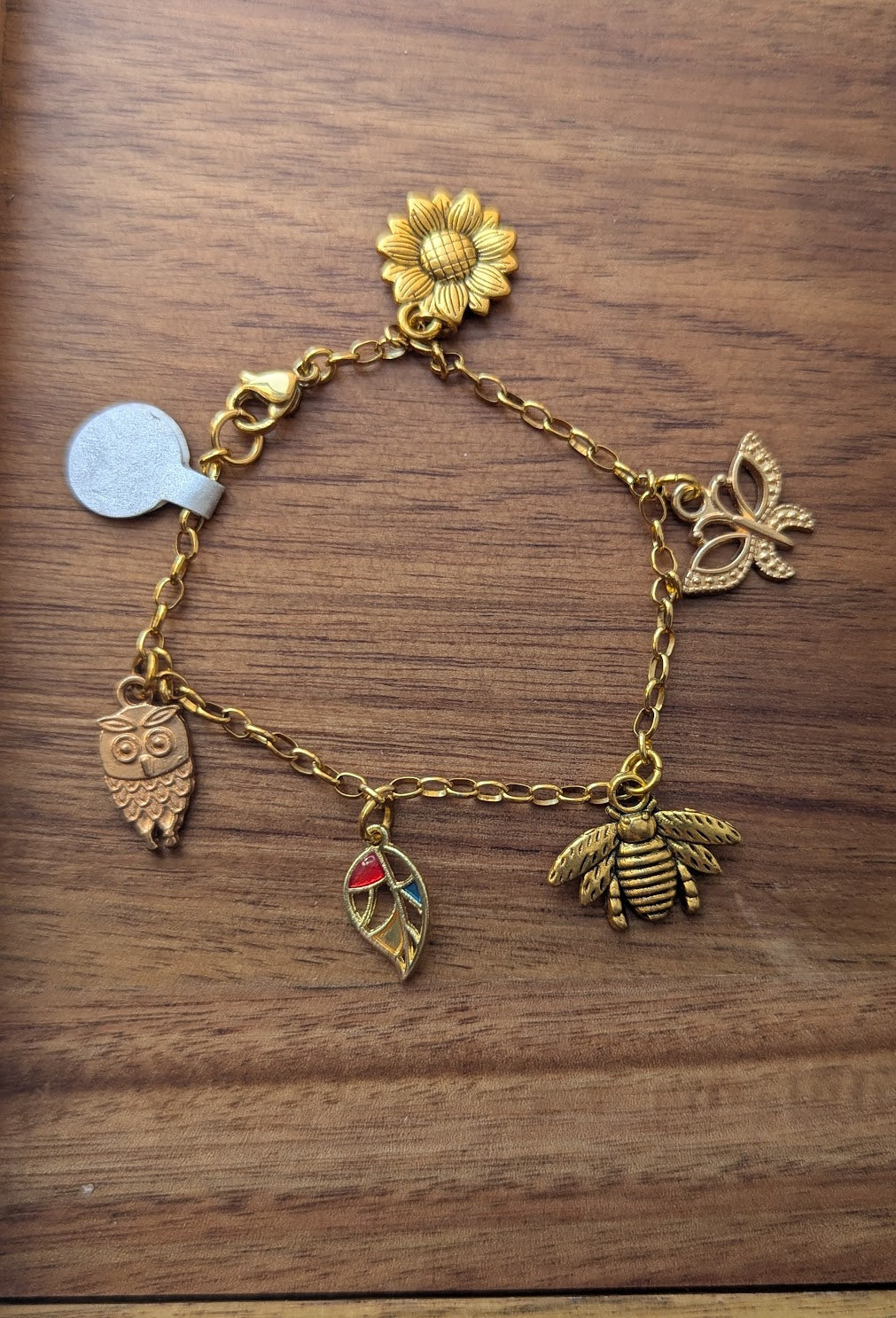 Mixed Gold Charm Bracelet #2