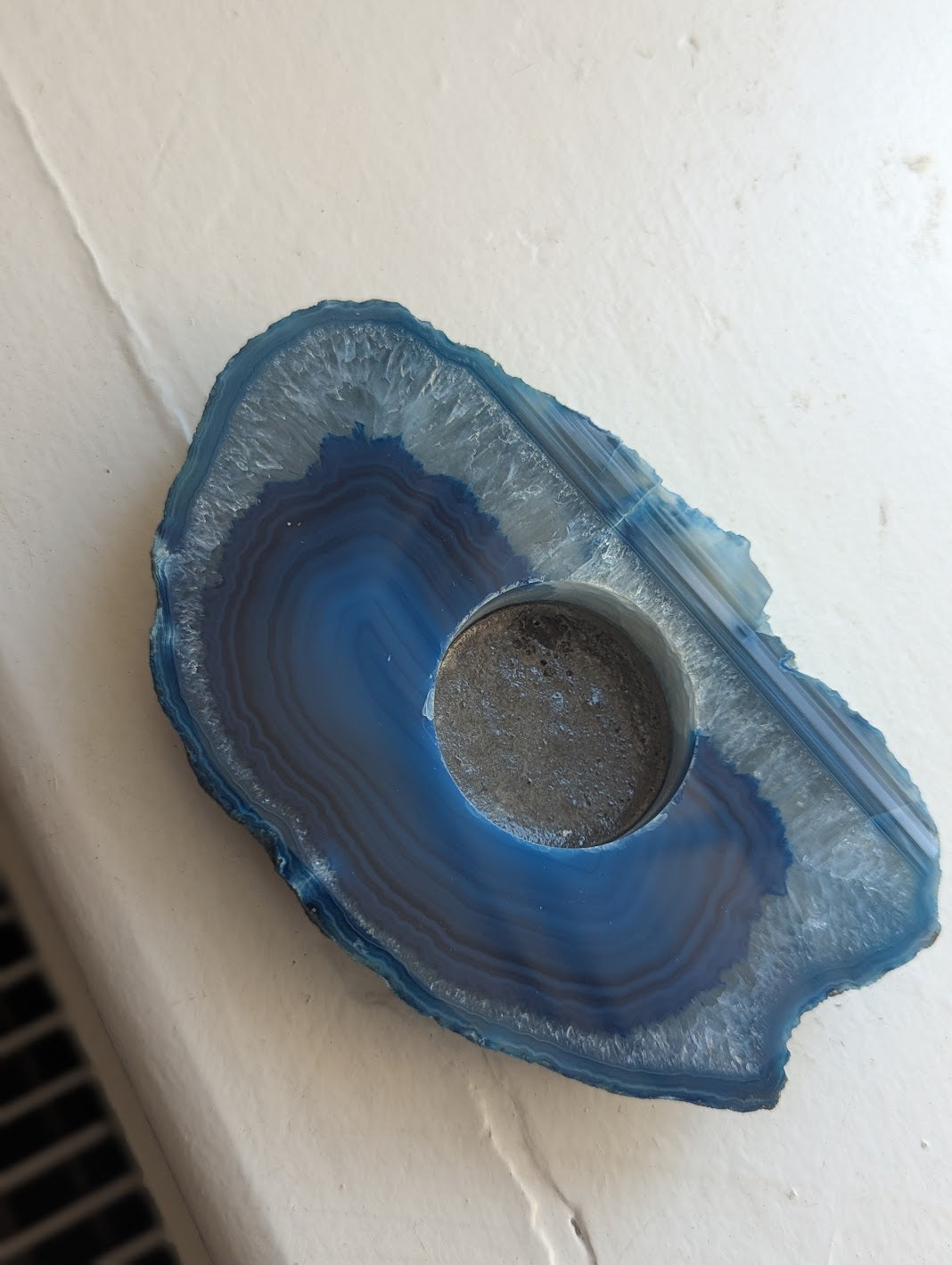 Blue Agate Tea Light Holder (Various Options Available)