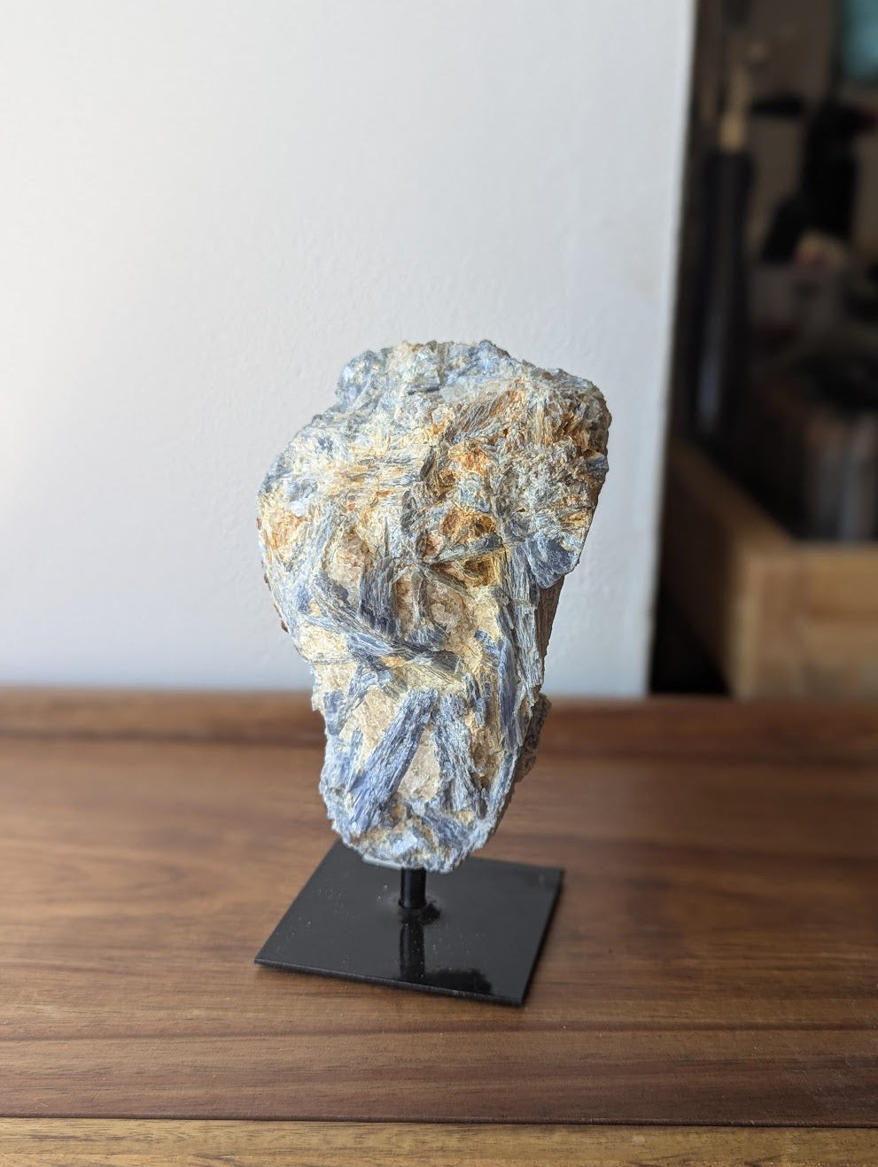 Raw Blue Kyanite on Stand