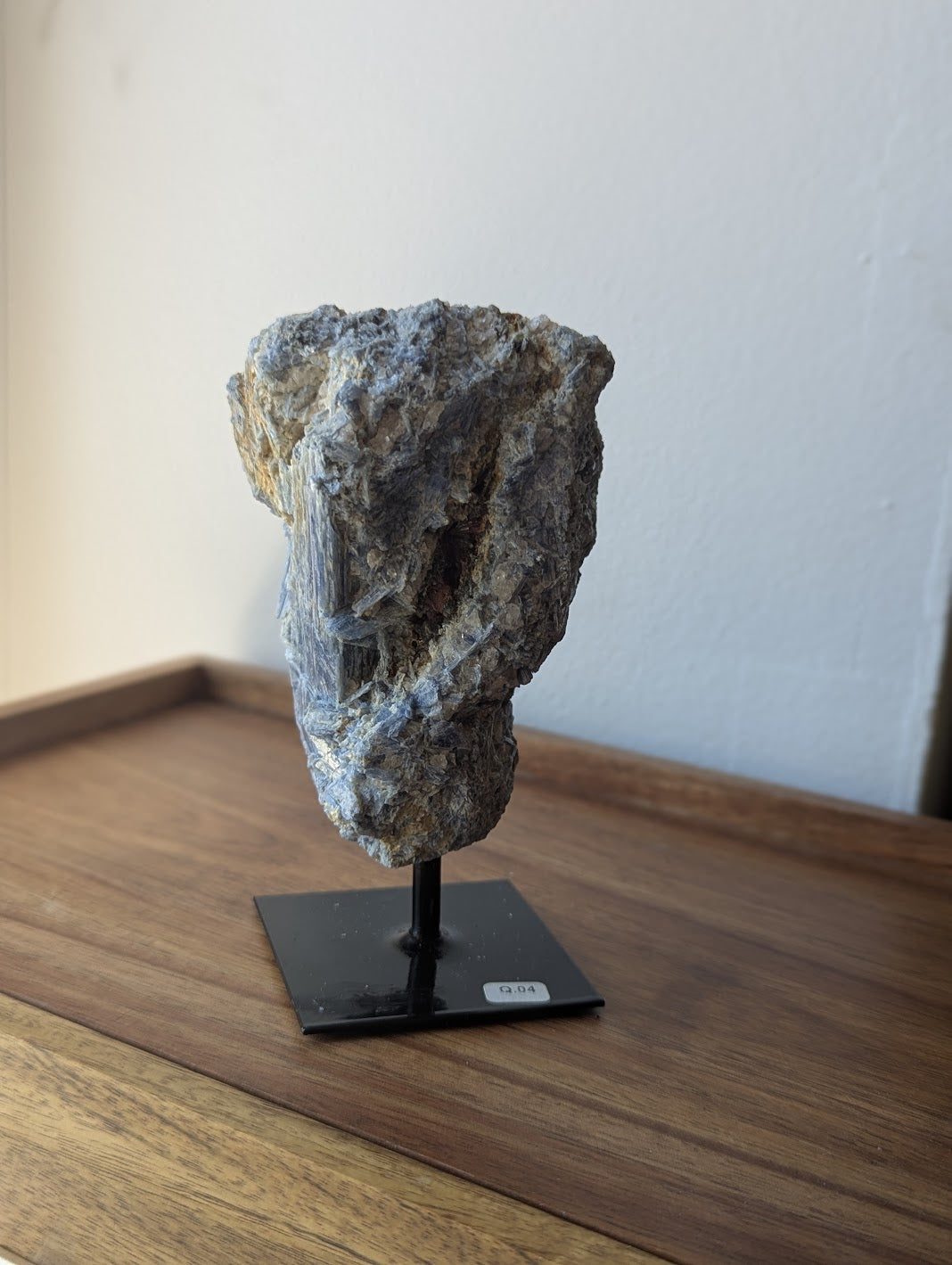 Raw Blue Kyanite on Stand