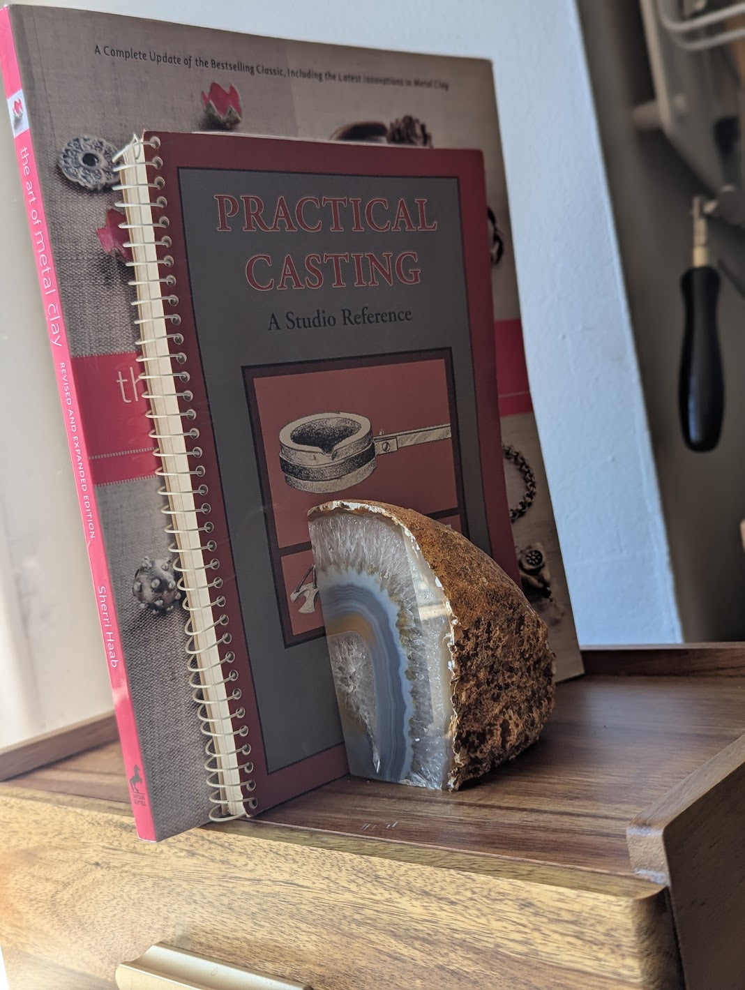 Agate Slice Bookends
