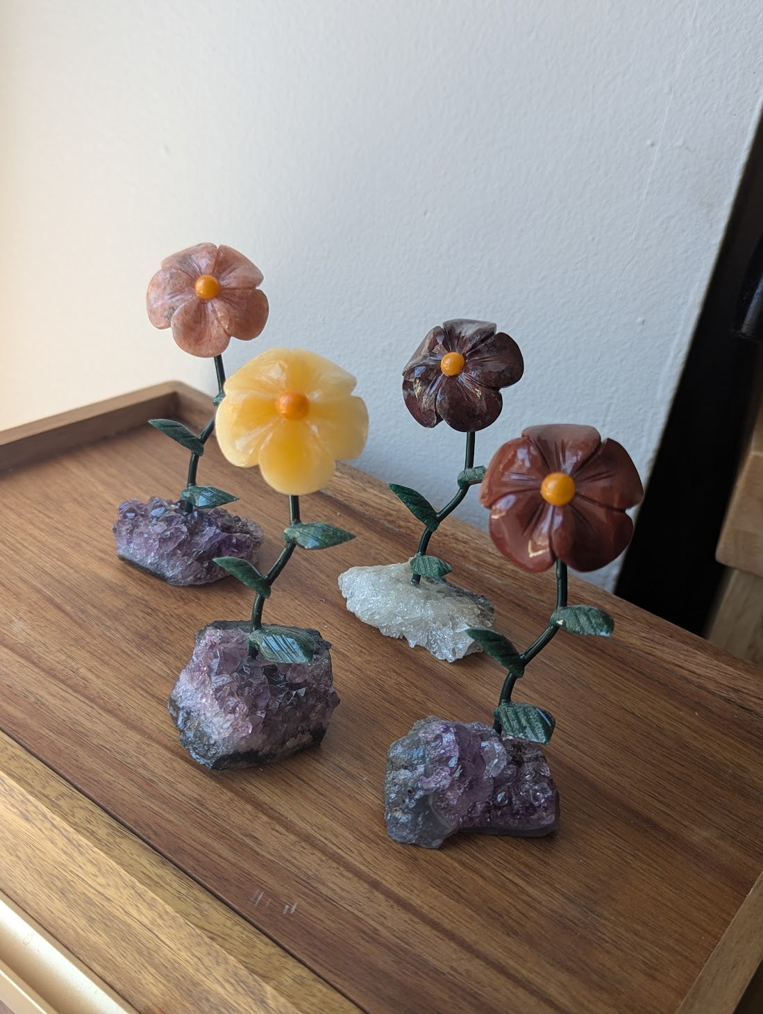 Carved Gemstone Flower