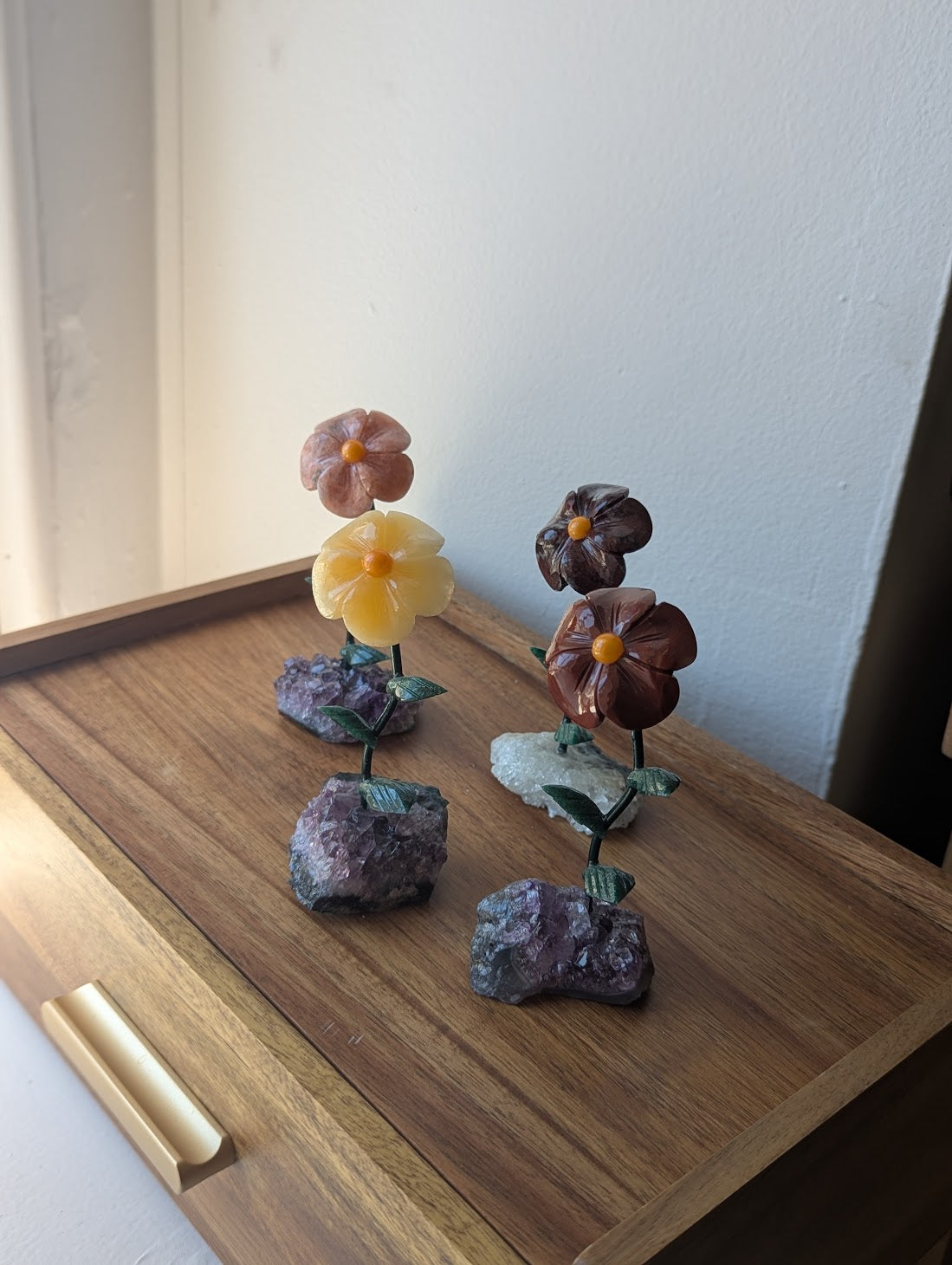 Carved Gemstone Flower