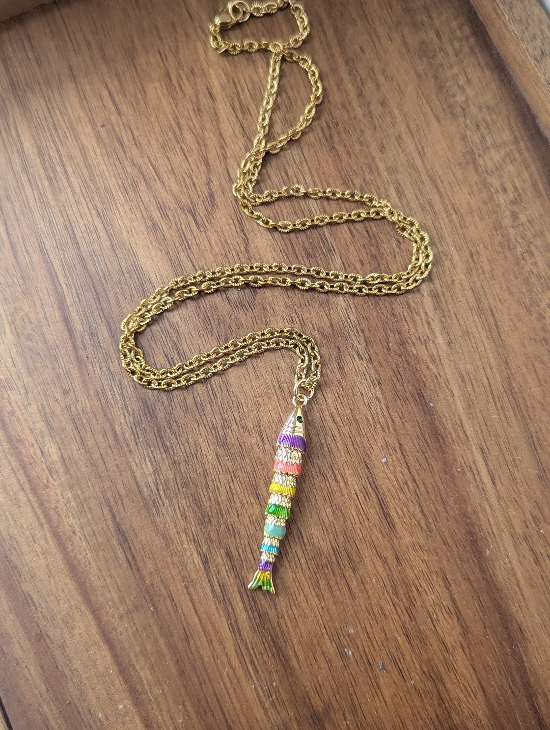 Rainbow Articulating Gold Fish