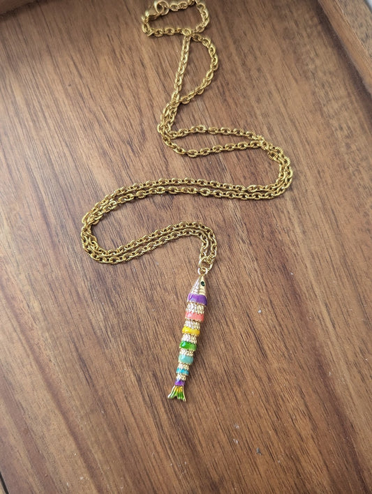 Rainbow Articulating Gold Fish