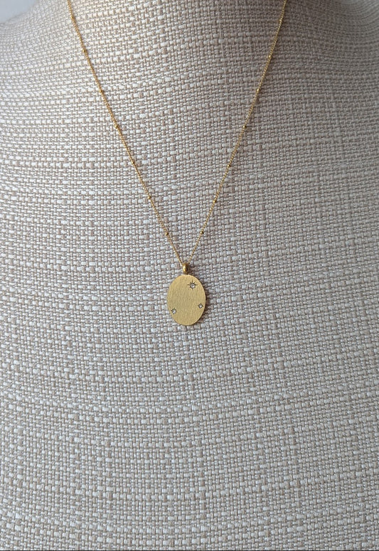 CZ Crystal Star Necklace