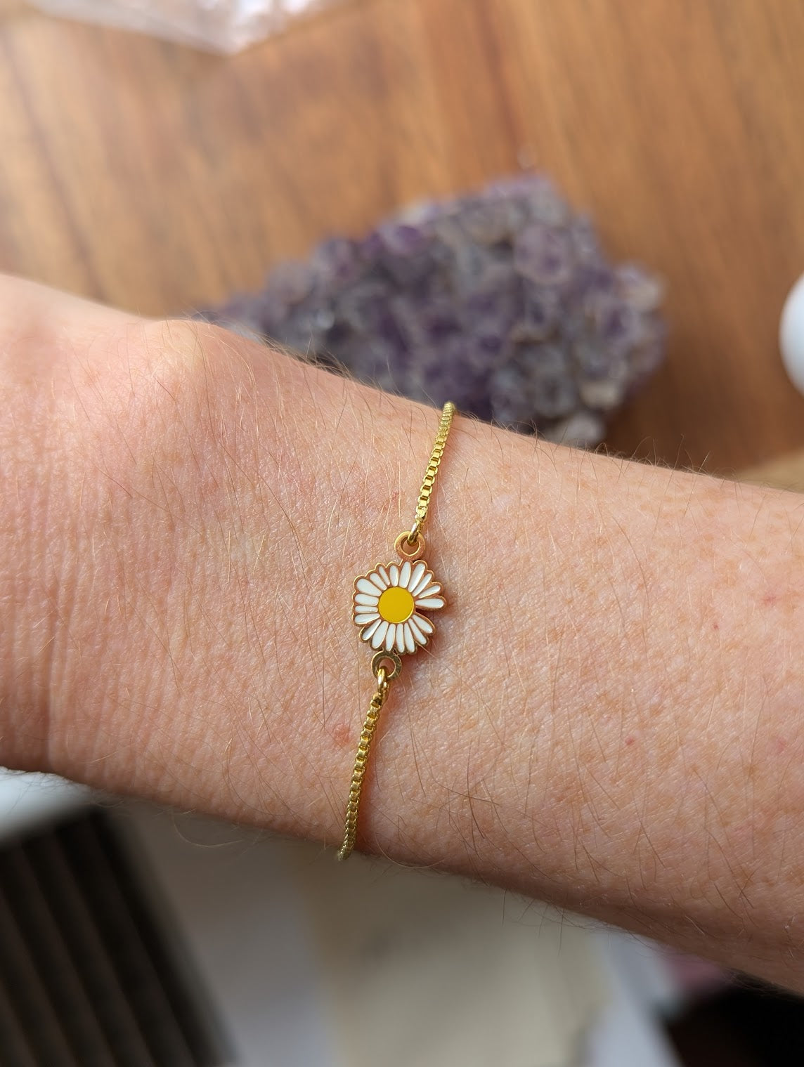 Daisy Gold Slider Bracelet – JFOX Jewelry