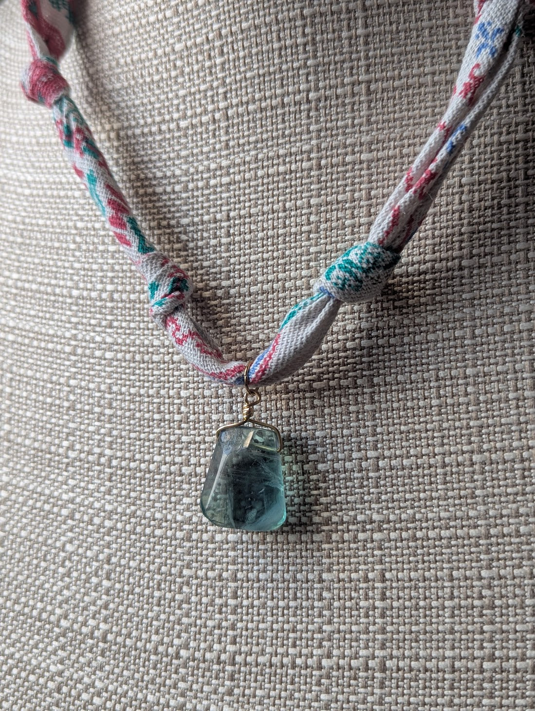 Bright Color Bandana Gemstone Necklace (Various Styles Available)