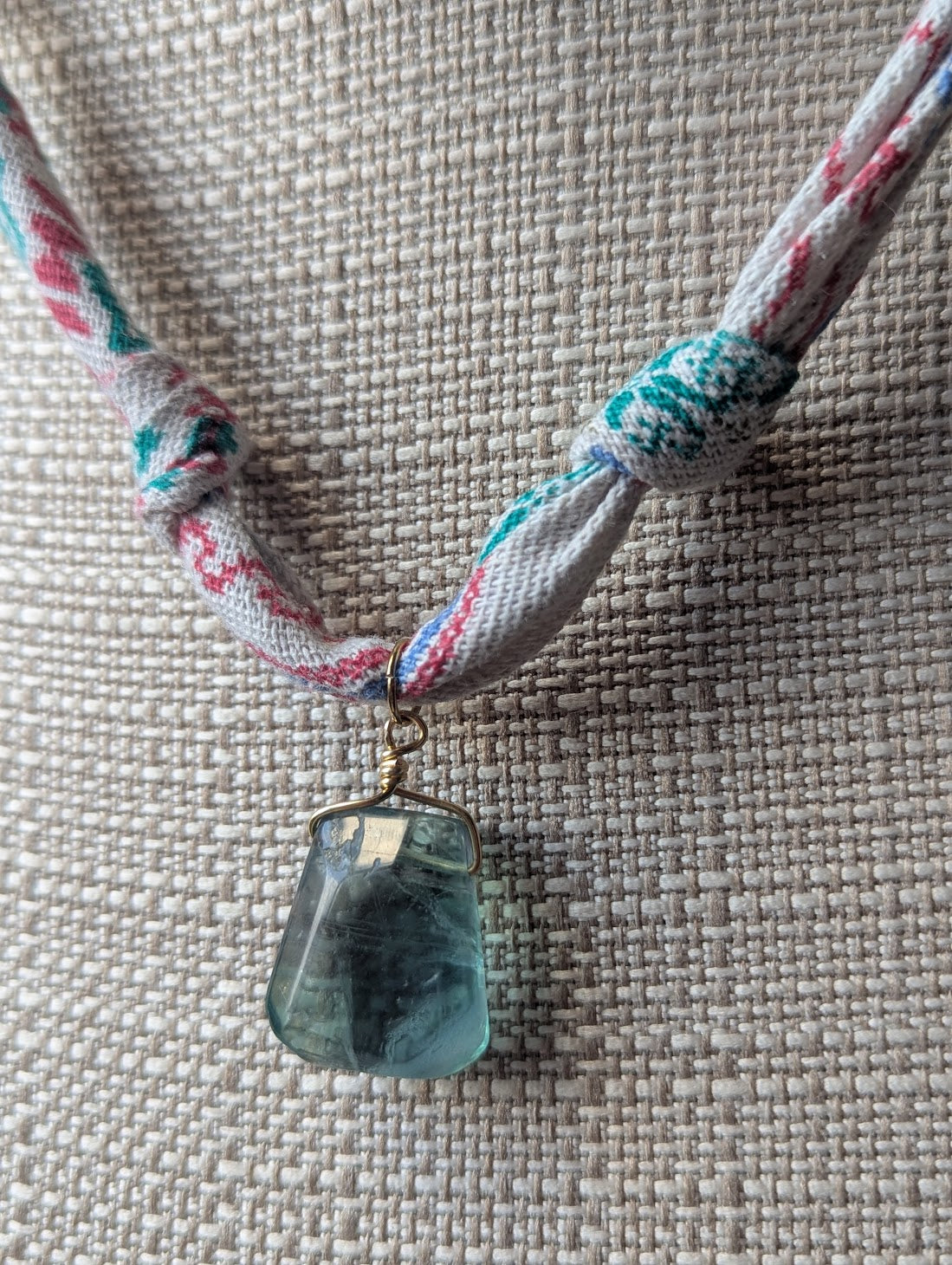 Bright Color Bandana Gemstone Necklace (Various Styles Available)