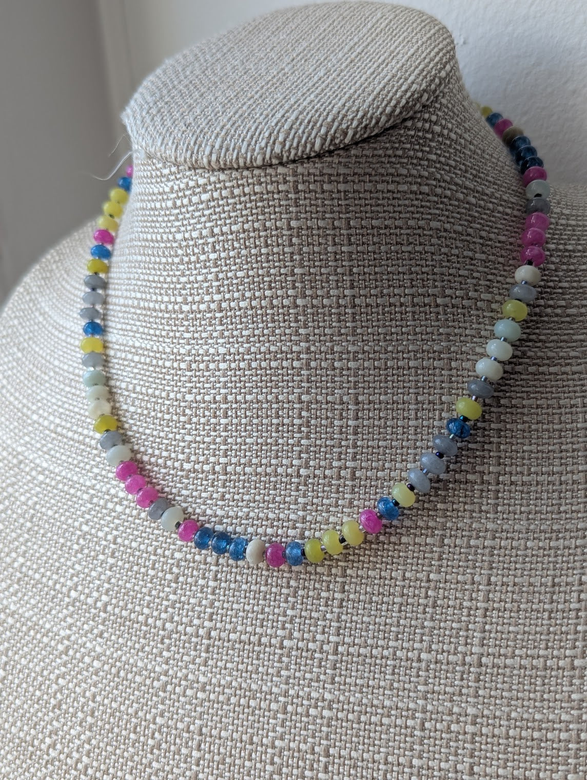 Bright Gemmy Beaded Necklace