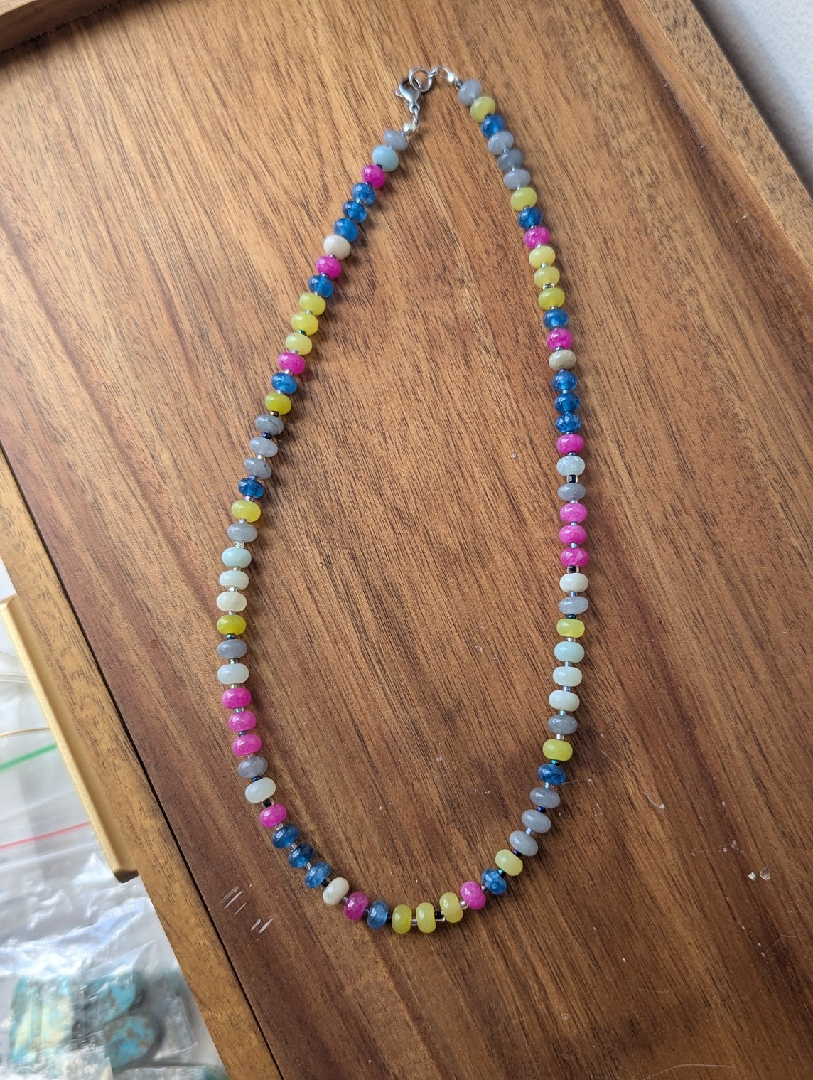 Bright Gemmy Beaded Necklace