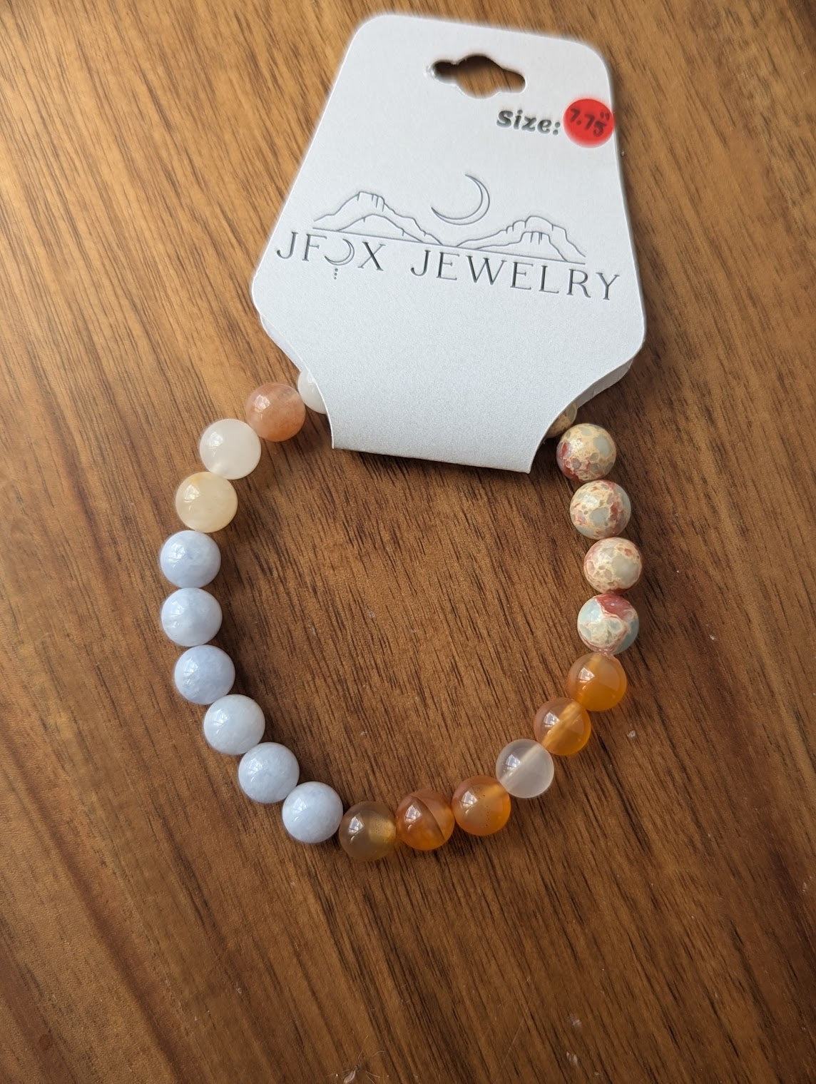 Sunset Mixed Stone Stretch Bracelet (Various Sizes Available)