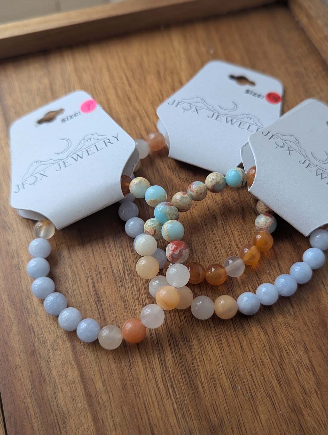 Sunset Mixed Stone Stretch Bracelet (Various Sizes Available)