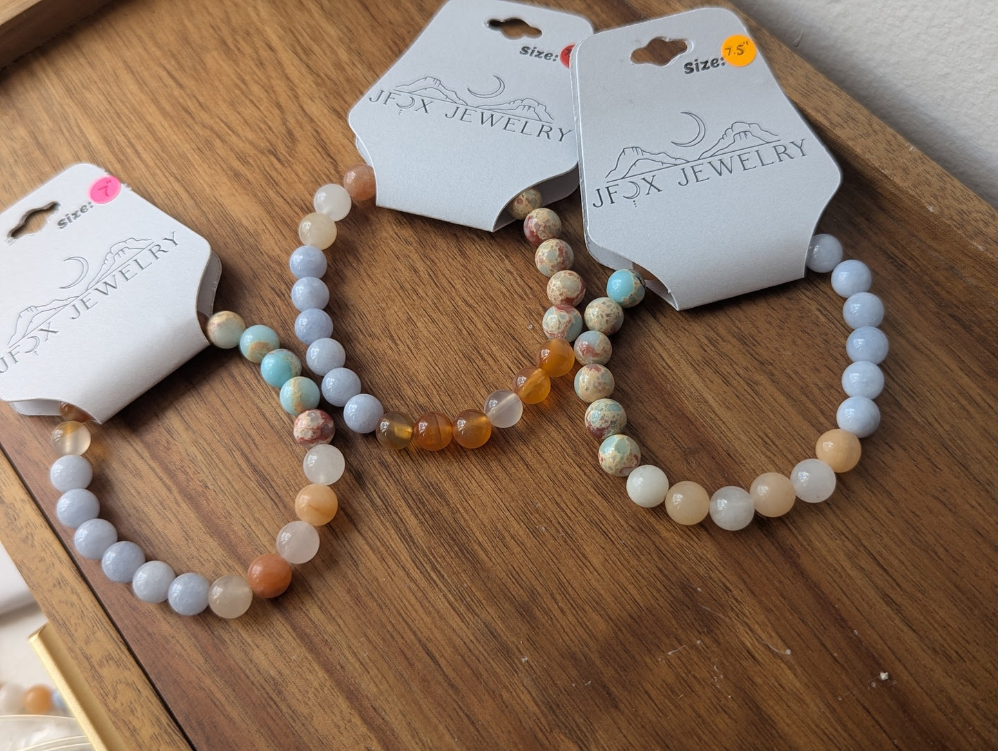 Sunset Mixed Stone Stretch Bracelet (Various Sizes Available)