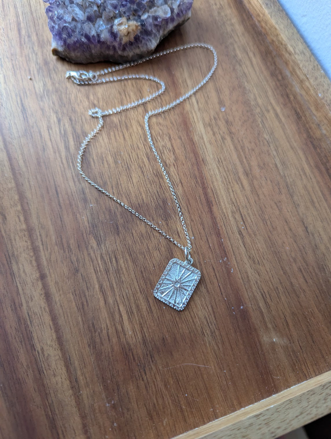 Sunburst Sterling Silver Necklace
