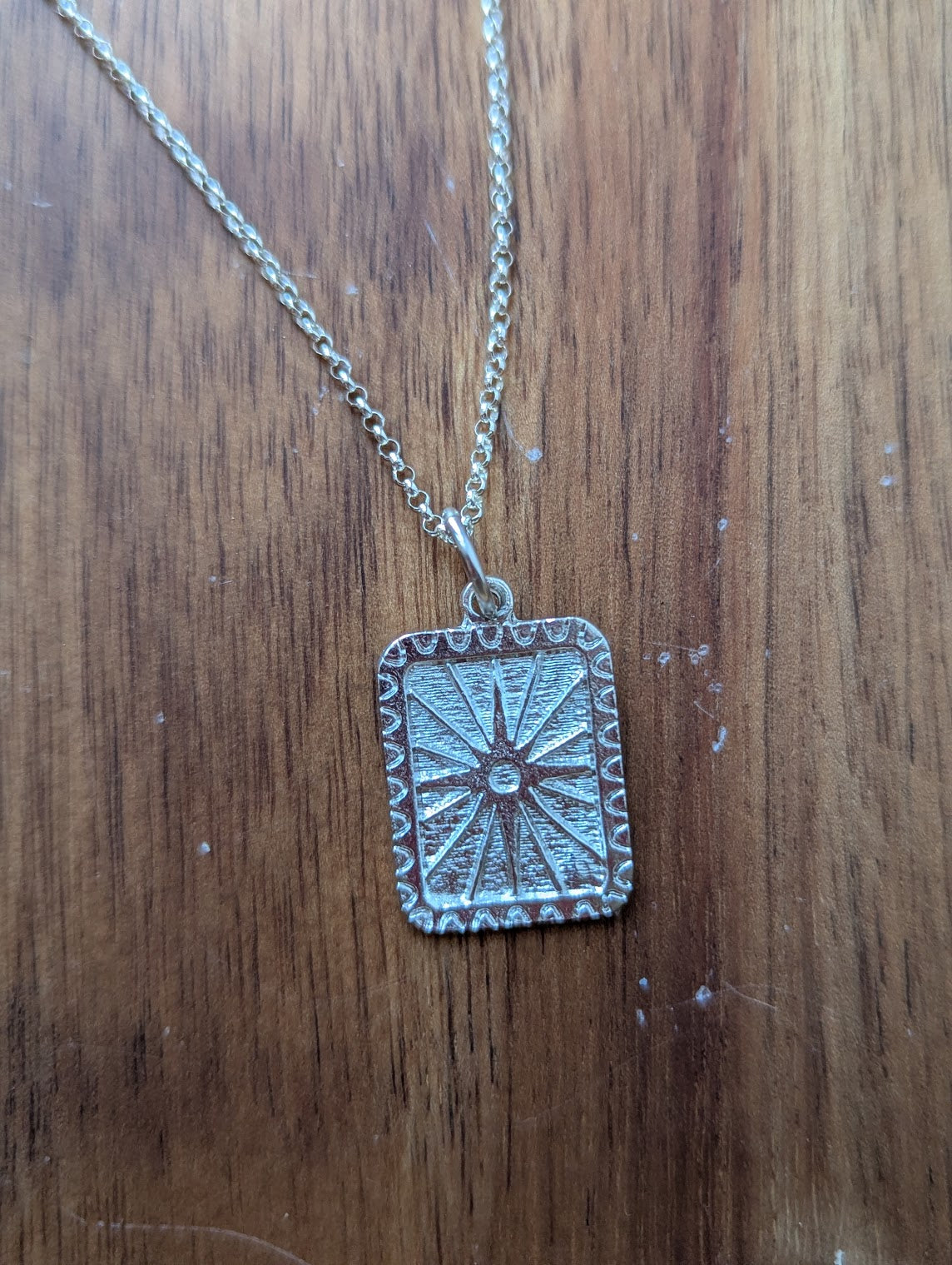 Sunburst Sterling Silver Necklace