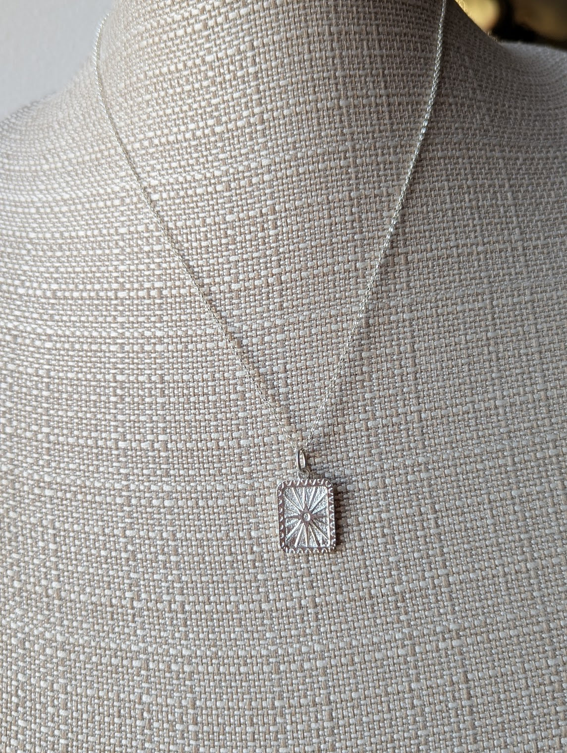 Sunburst Sterling Silver Necklace