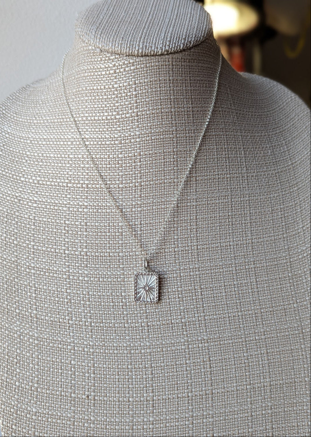 Sunburst Sterling Silver Necklace