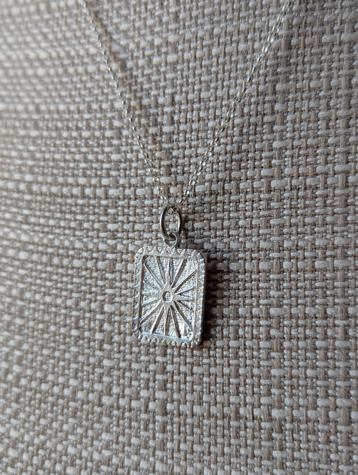 Sunburst Sterling Silver Necklace