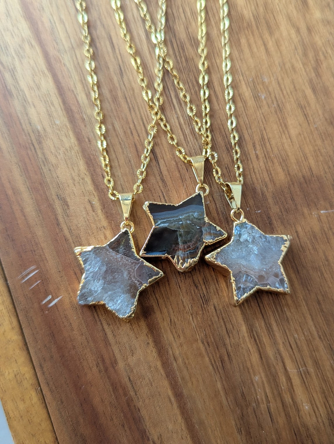 Amethyst Star Gold Necklace