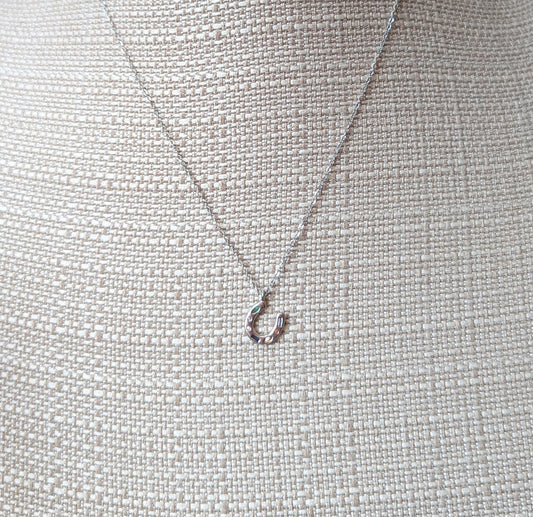 Silver Gemmy Horsheshoe Necklace