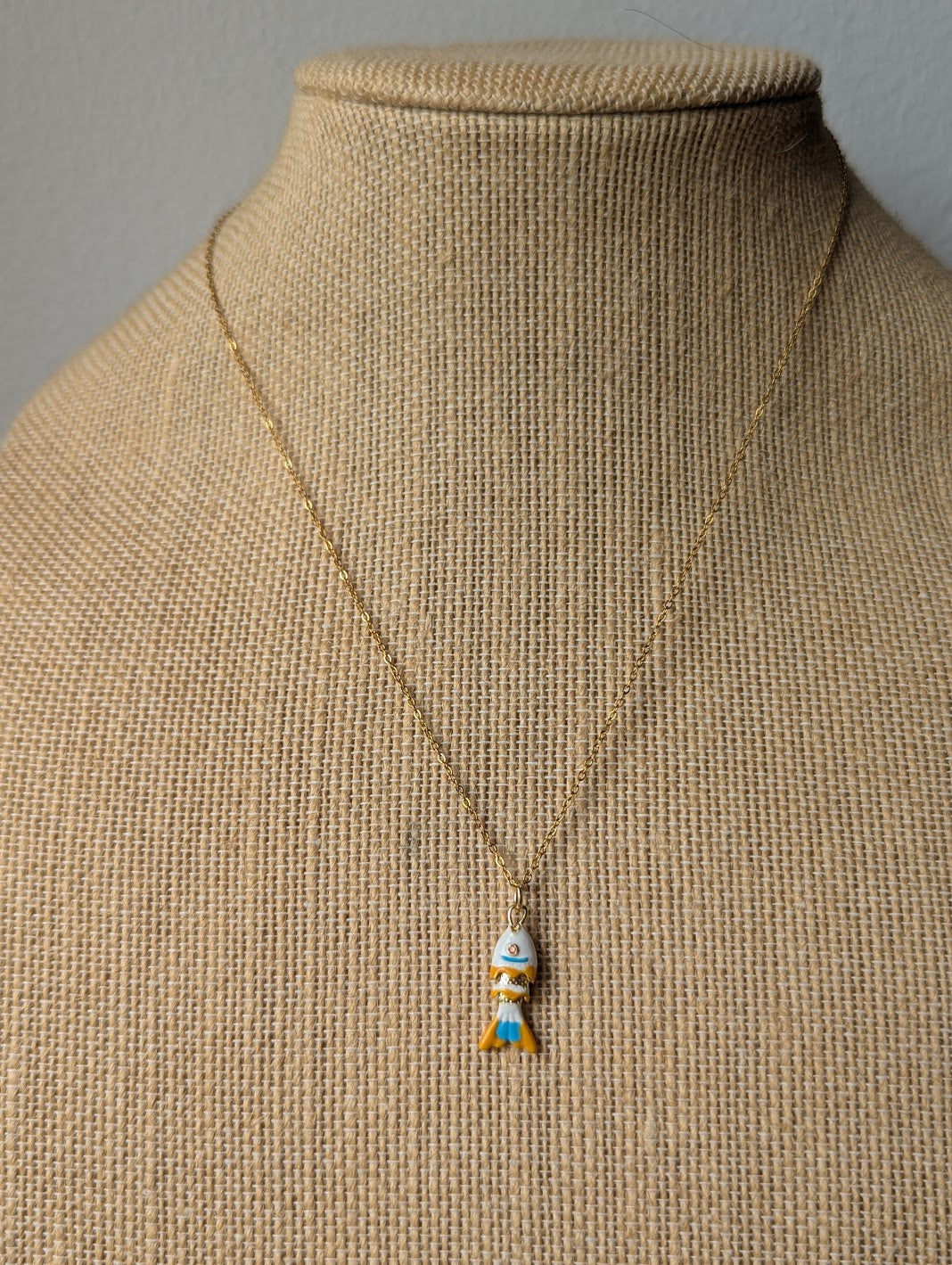 Colorful Articulating Mini Fish Necklace (Various Colors Available)