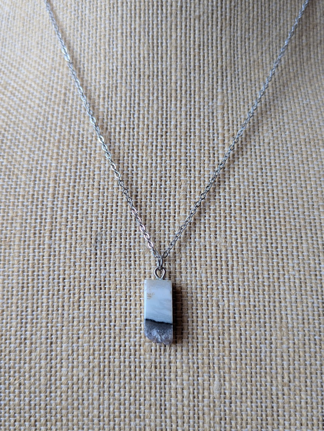 Amethyst Slice Rectangle Pendants (Various Options Available)