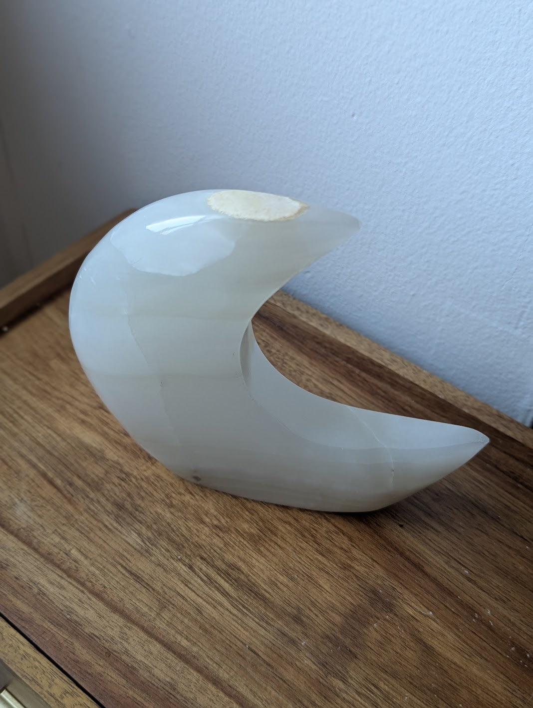 White Calcite Crescent Moons