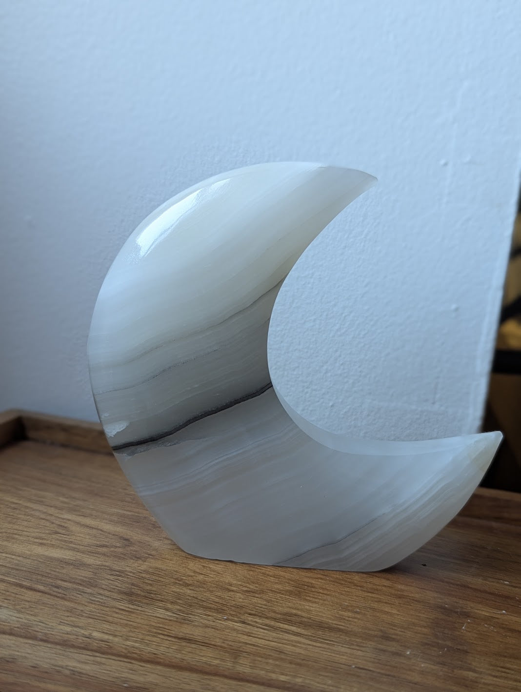 White Calcite Crescent Moons