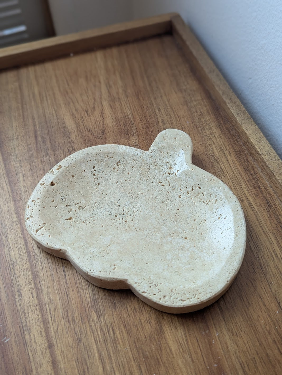 Travertine Pumpkin Dish
