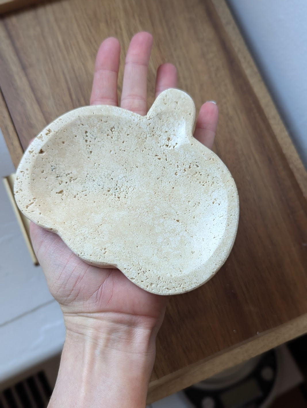 Travertine Pumpkin Dish