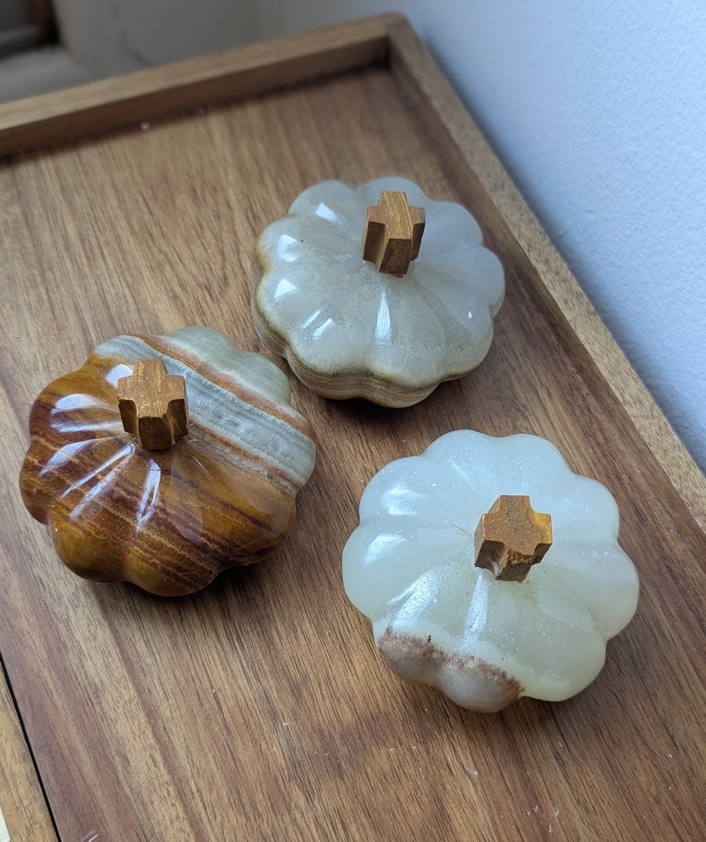 Green Calcite Pumpkin (Various Options Available)