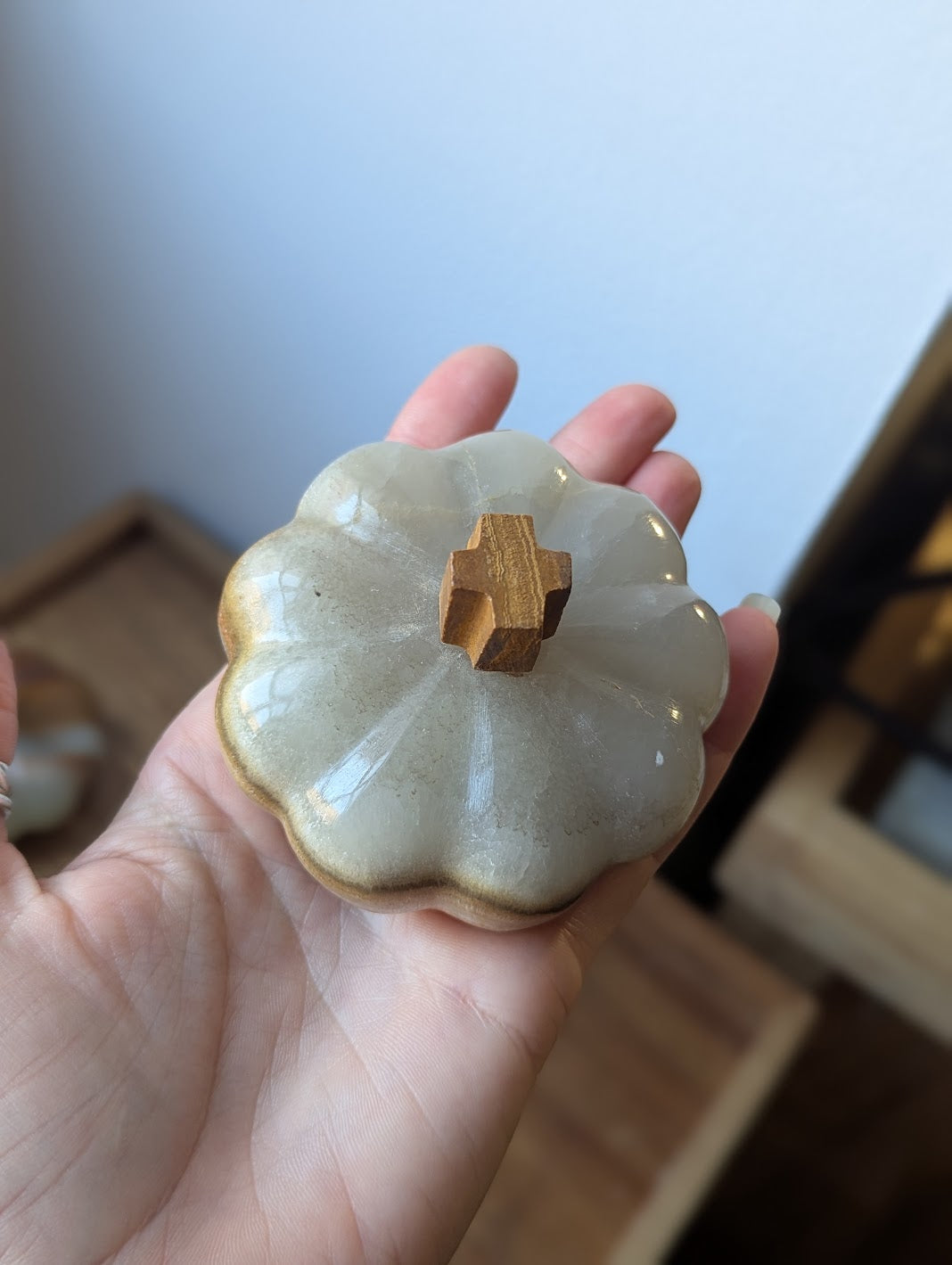 Green Calcite Pumpkin (Various Options Available)