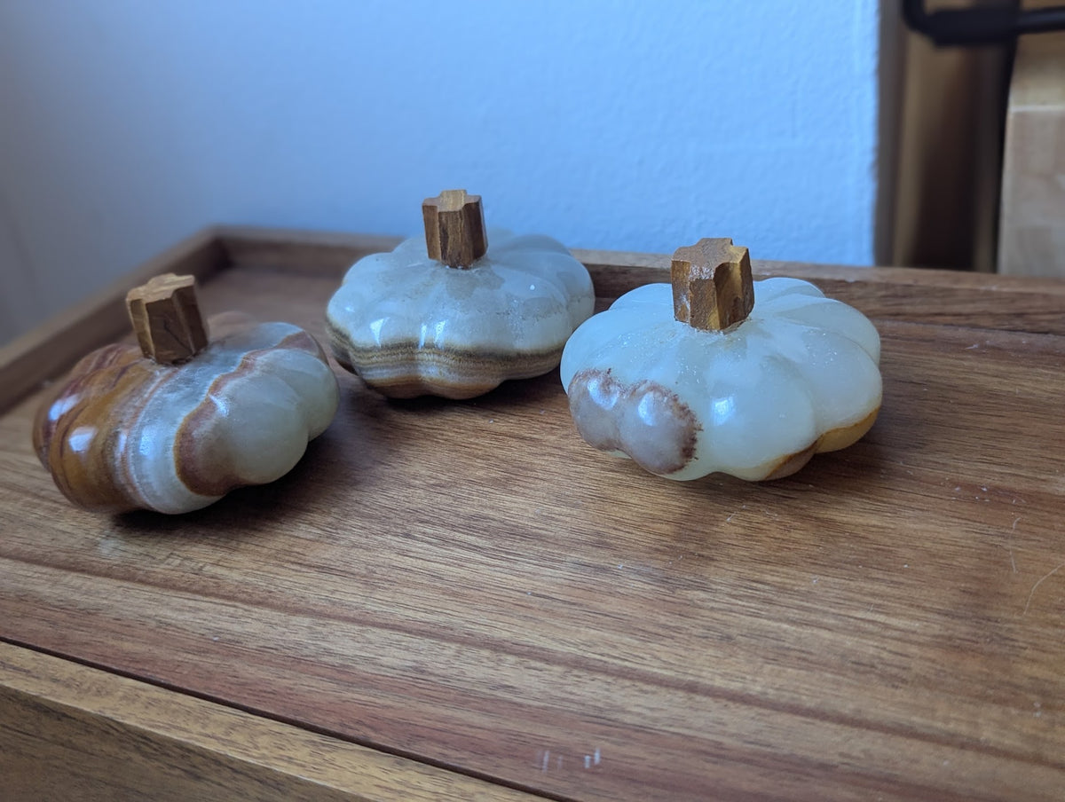 Green Calcite Pumpkin (Various Options Available)