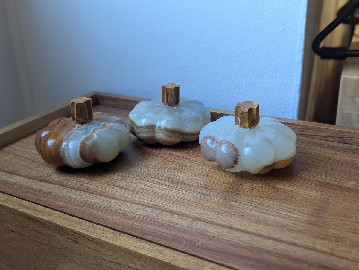 Green Calcite Pumpkin (Various Options Available)