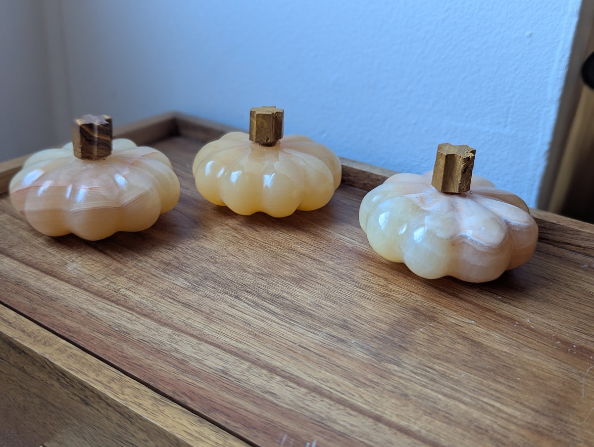 Orange Calcite Pumpkin (Various Options Available)