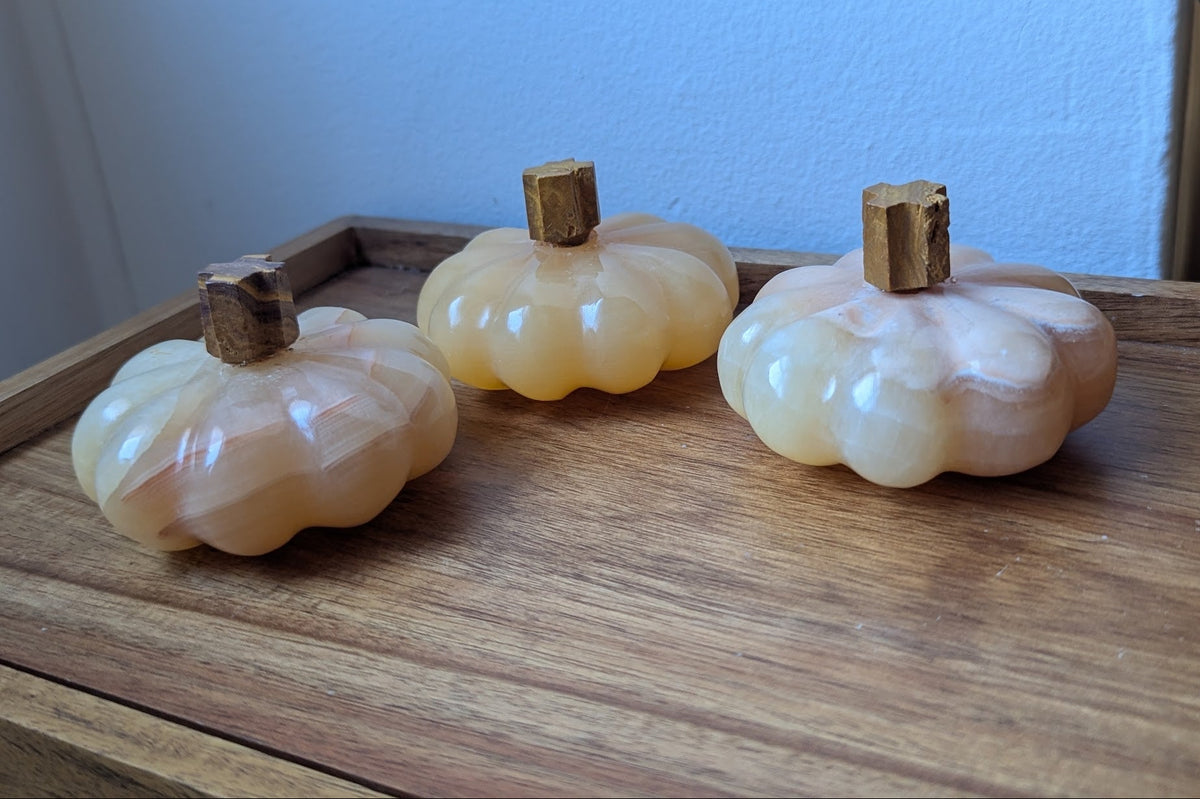Orange Calcite Pumpkin (Various Options Available)
