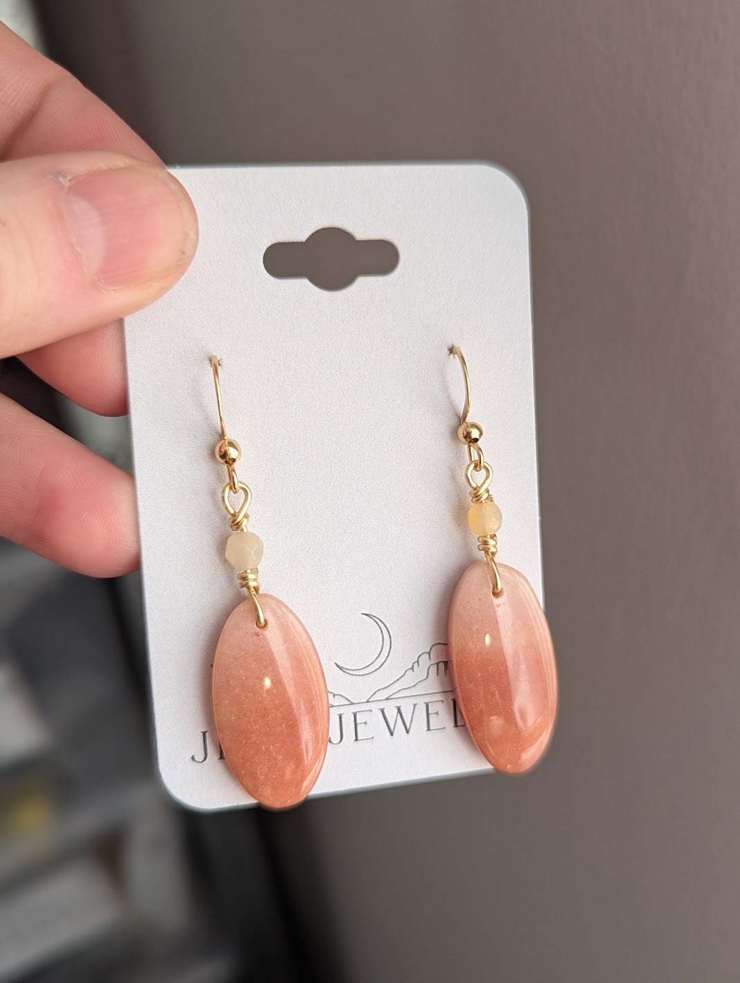 Pink Aventurine Gold Earrings (Various Options Available)
