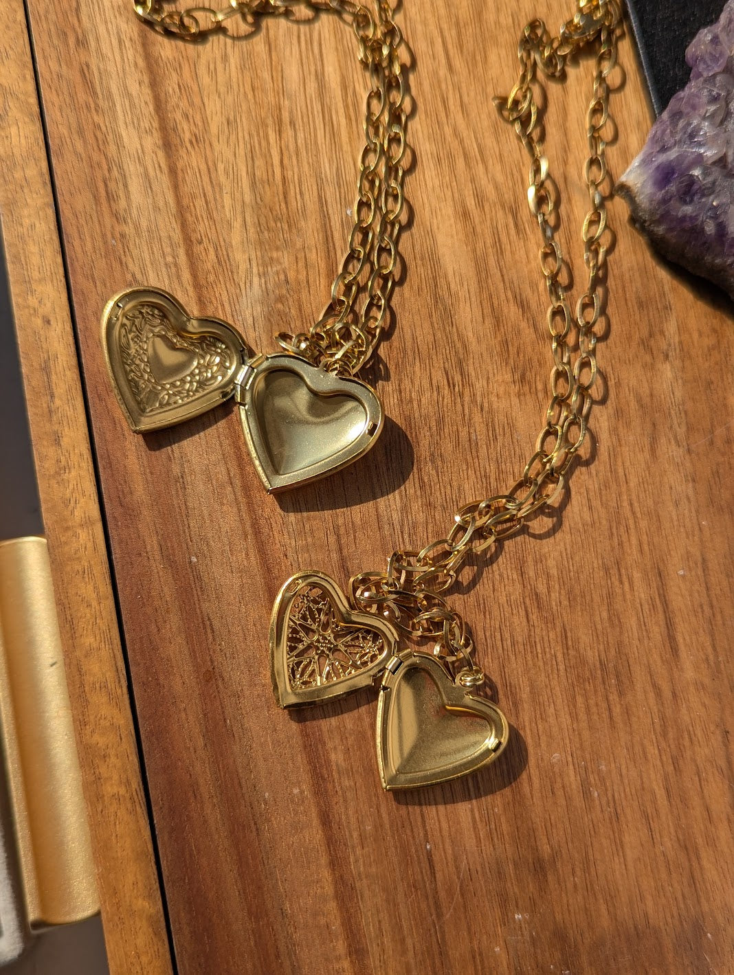 Large Gold Heart Locket (Various Options Available)