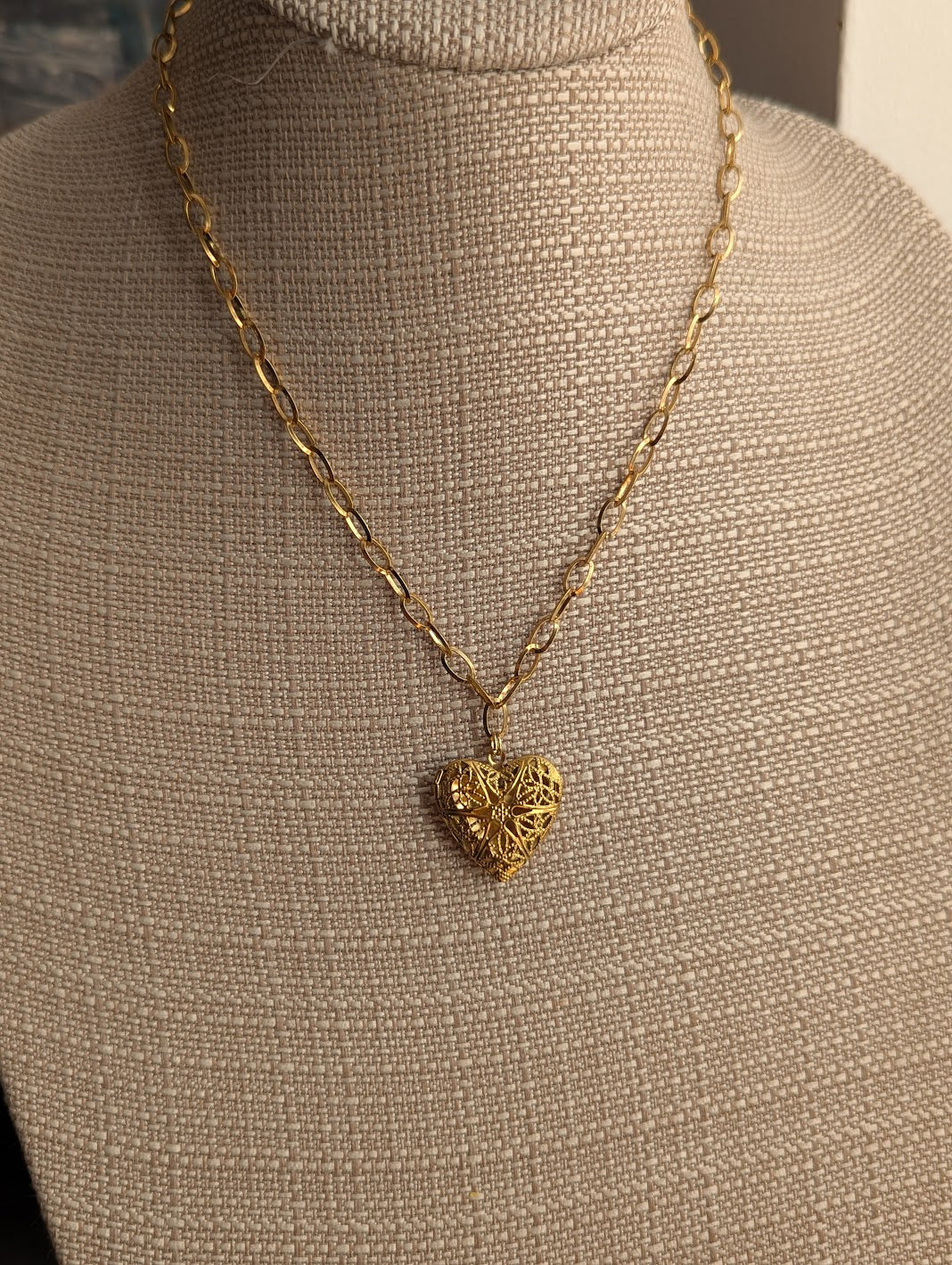 Large Gold Heart Locket (Various Options Available)