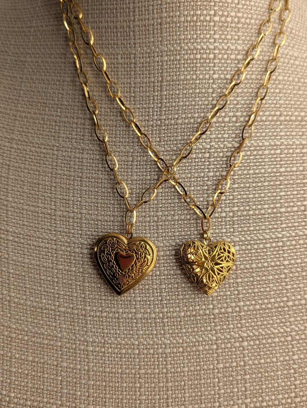 Large Gold Heart Locket (Various Options Available)