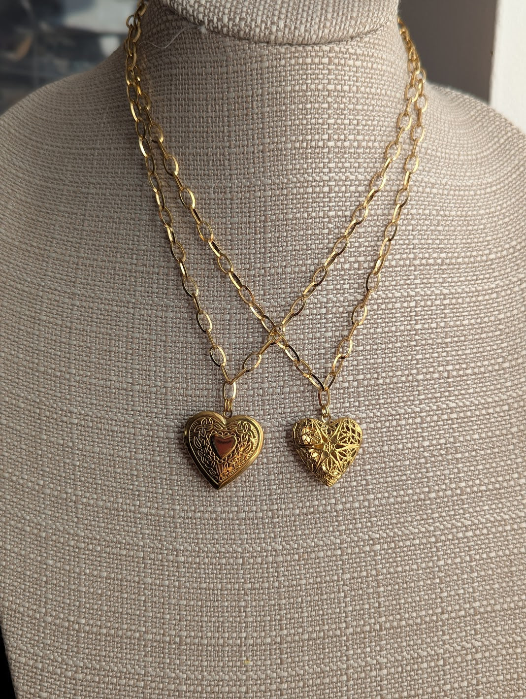 Large Gold Heart Locket (Various Options Available)