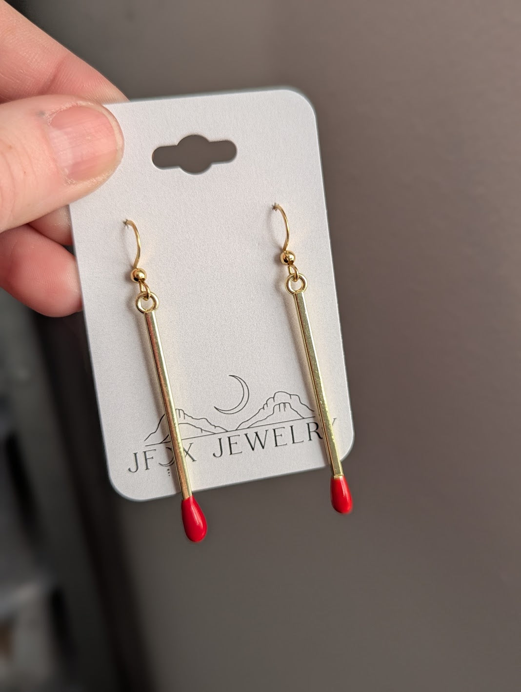 Matchstick Earrings (Silver or Gold)