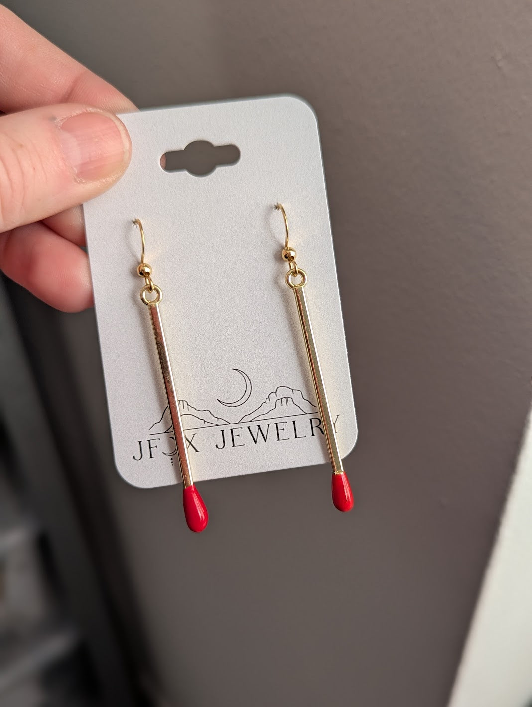 Matchstick Earrings (Silver or Gold)