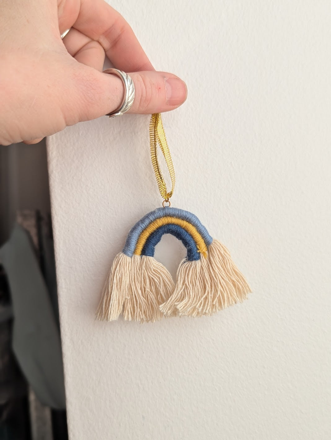 Rainbow Macrame Ornament (Various Options Available)