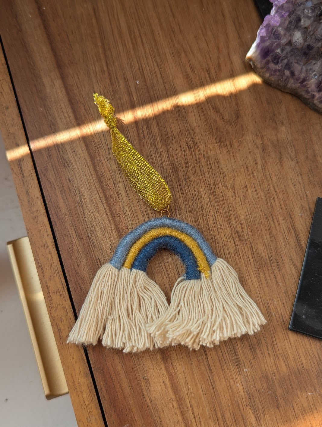 Rainbow Macrame Ornament (Various Options Available)