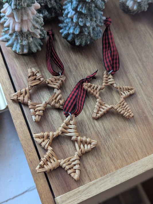 Wicker Star Ornament
