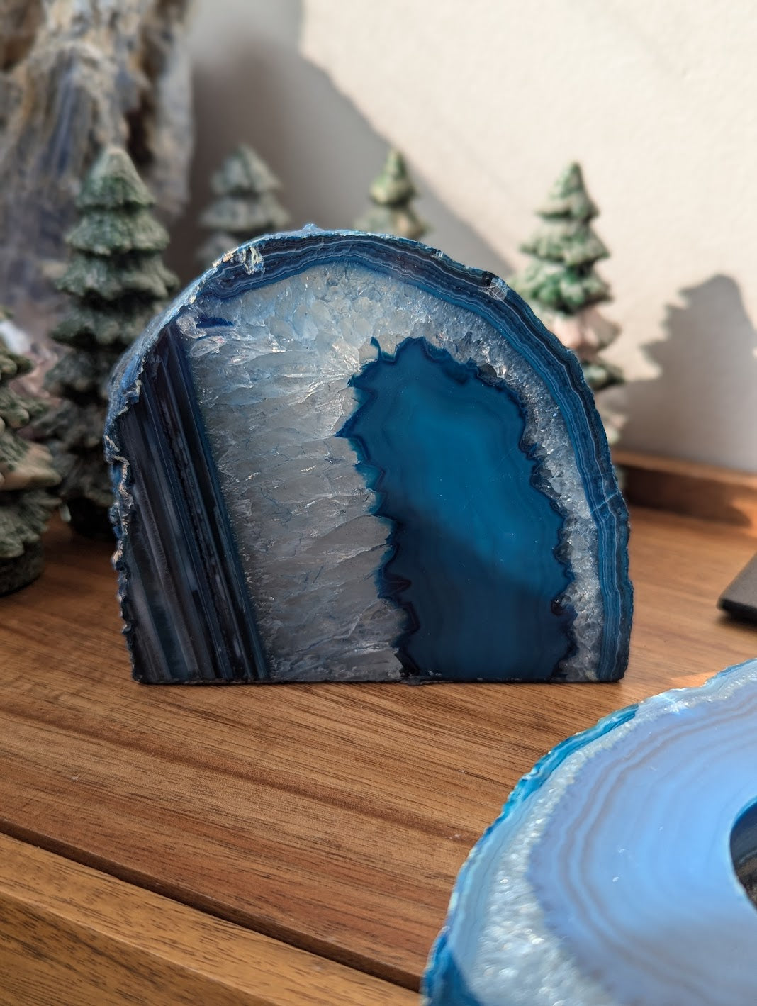 Blue Agate Tea Light Holder (Various Options Available)