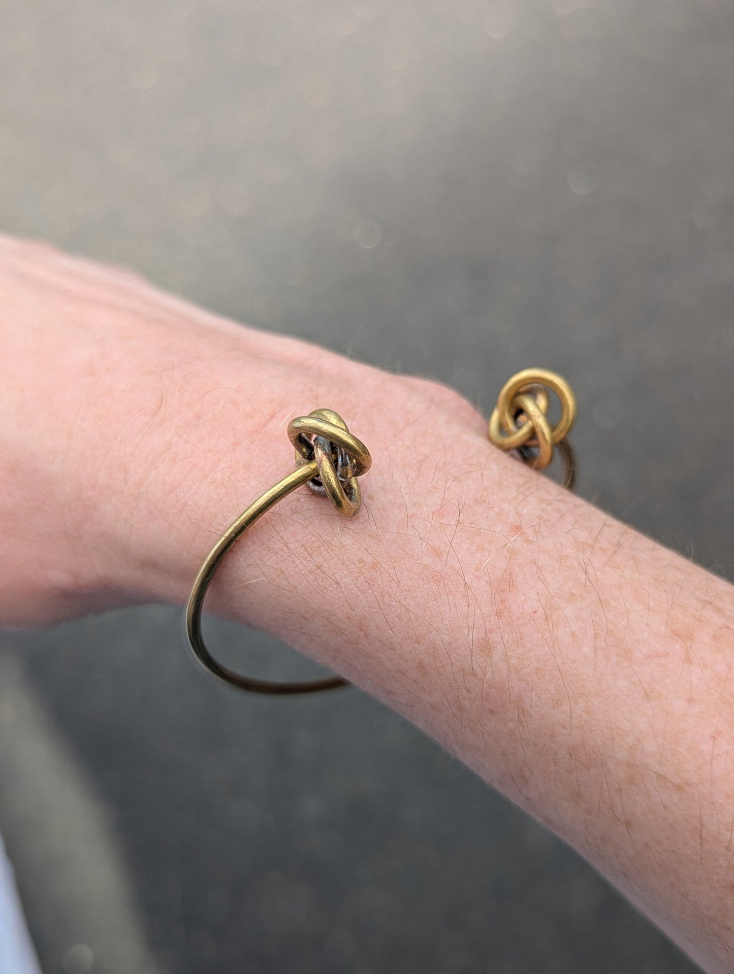 Brass Knotted Cuff